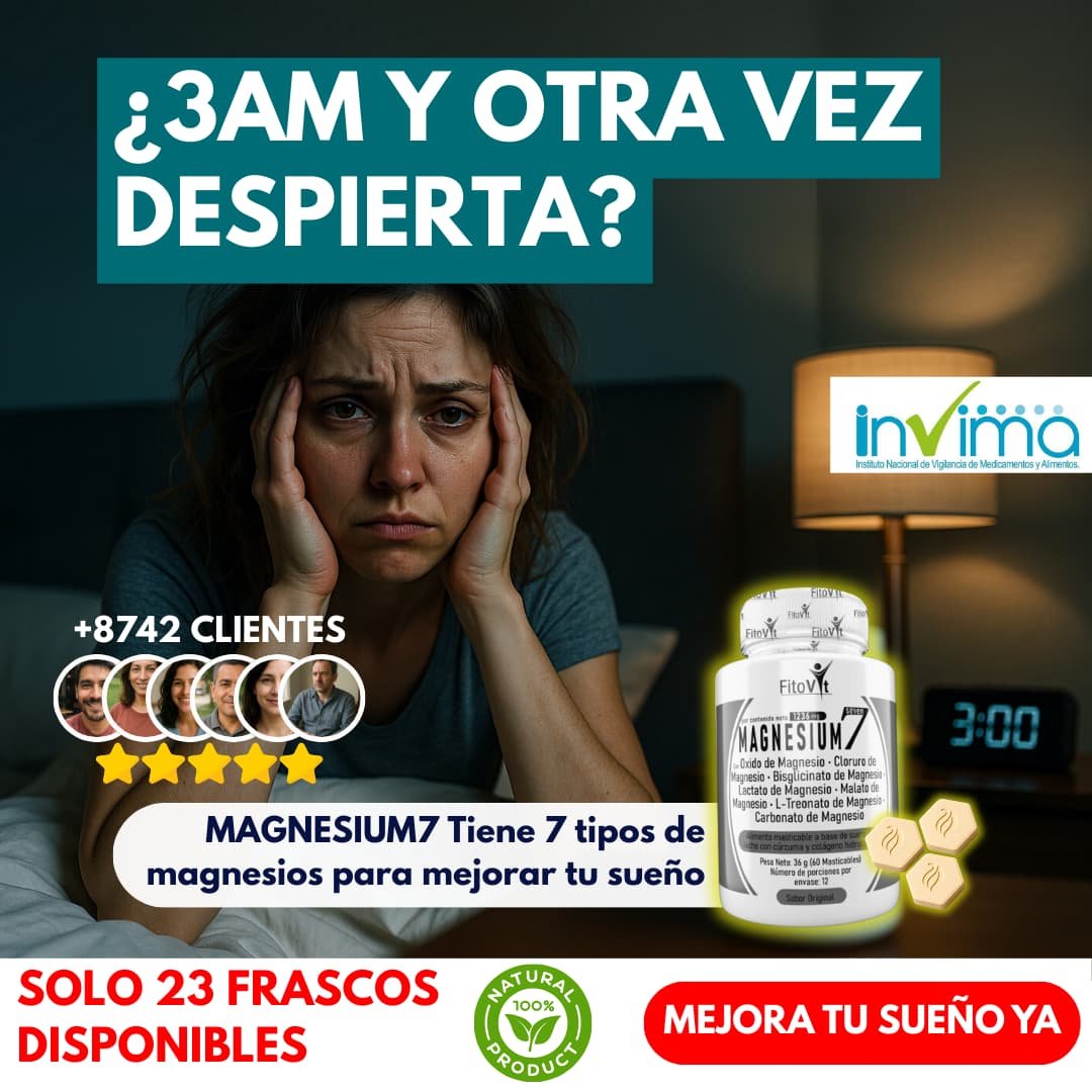 Combo 3 Unidades Magnesium7 x60 Tabletas Masticables - Imagen 7