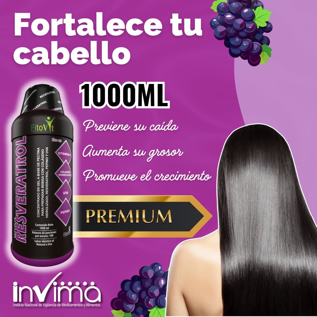 Resveratrol Plus Fitovit x1000 ml Antioxidante Premium - Imagen 5