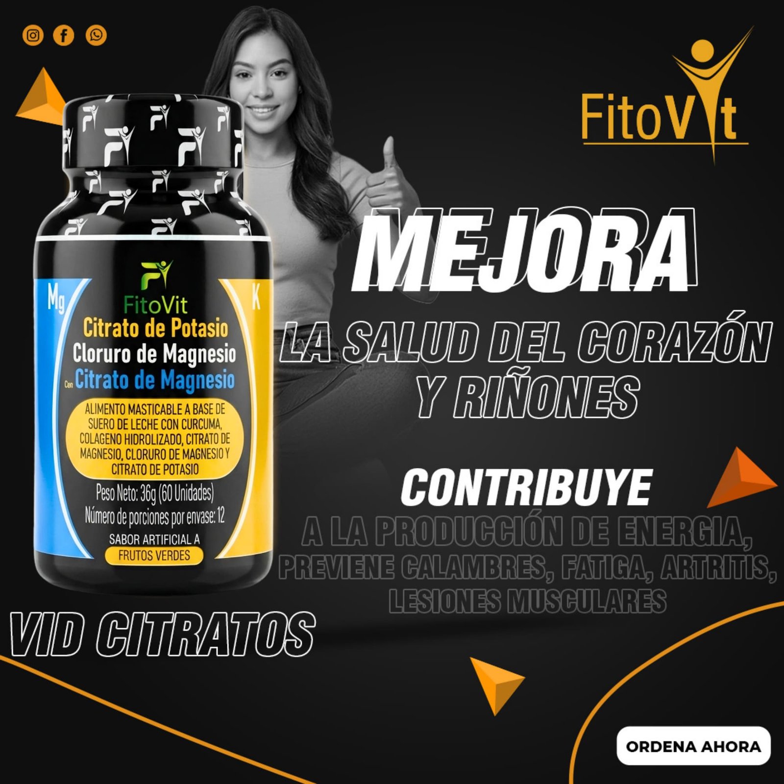 Citratos x60 Tabletas Masticables Energía, Digestión y Músculos - Imagen 5