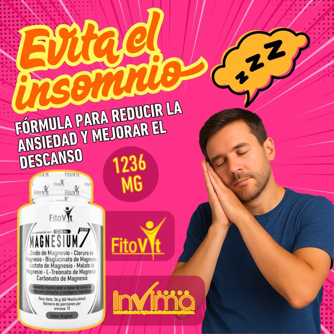 Combo 2 Unidades Magnesium7 x60 Tabletas Masticables - Imagen 8