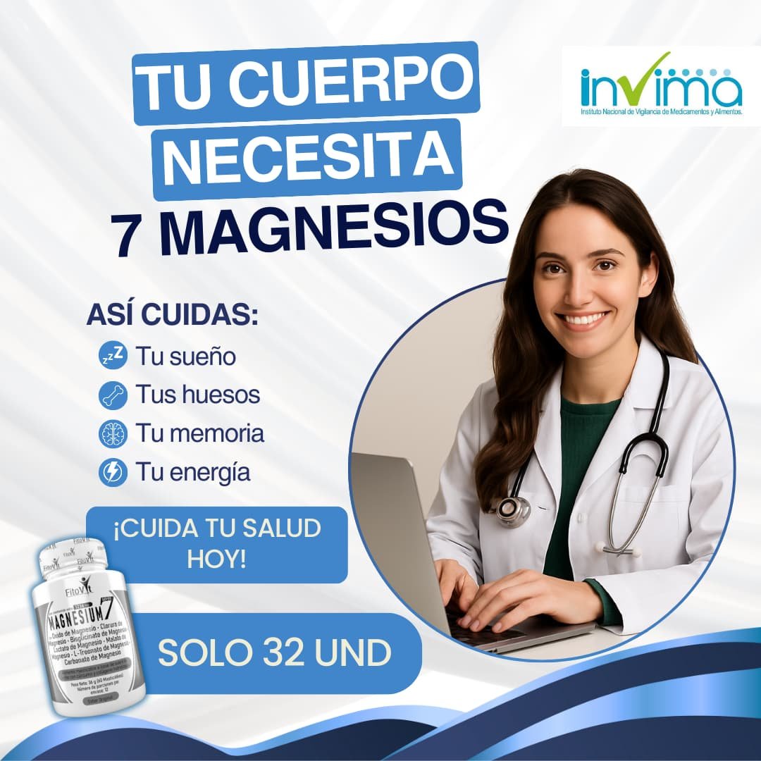 Combo 2 Unidades Magnesium7 x60 Tabletas Masticables - Imagen 7