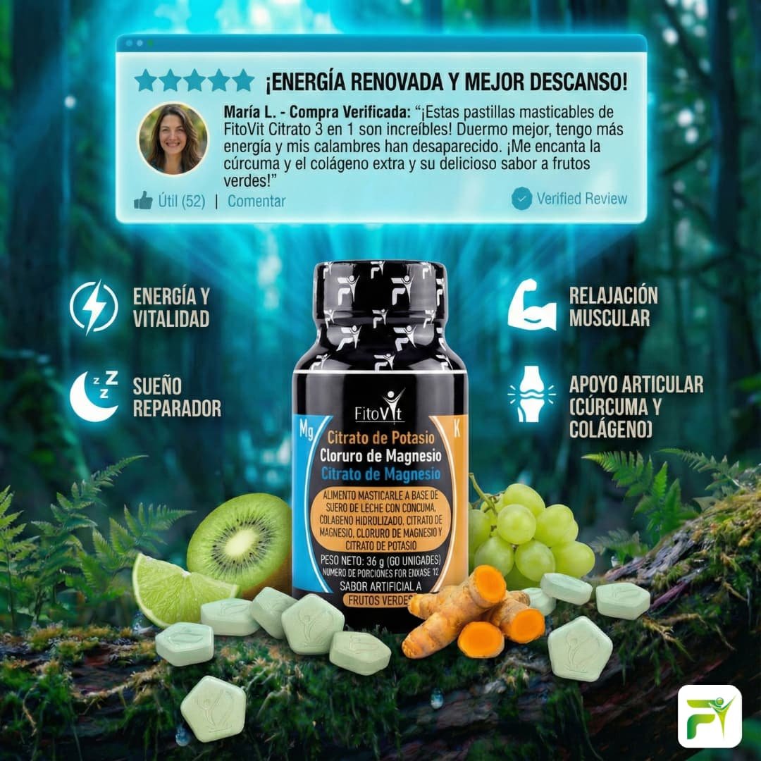 Citratos x60 Tabletas Masticables Energía, Digestión y Músculos - Imagen 9