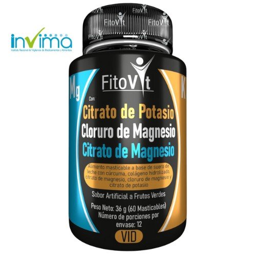 Citratos x60 Tabletas Masticables Energía, Digestión y Músculos