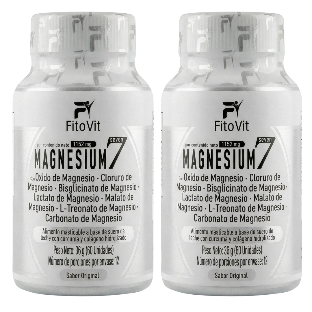Combo 2 Unidades Magnesium7 x60 Tabletas Masticables