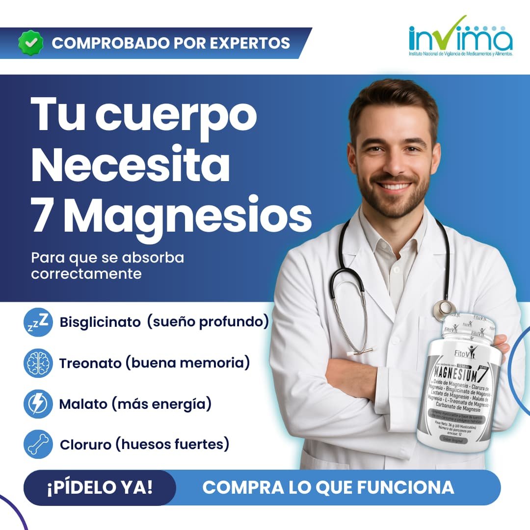 Combo 2 Unidades Magnesium7 x60 Tabletas Masticables - Imagen 2